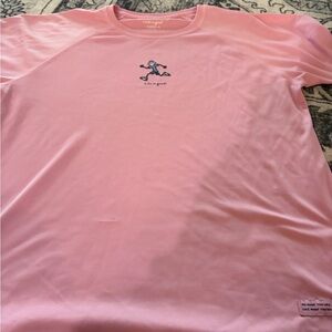 Life Is Good Men's Pink Short-Sleeve Graphic Tee